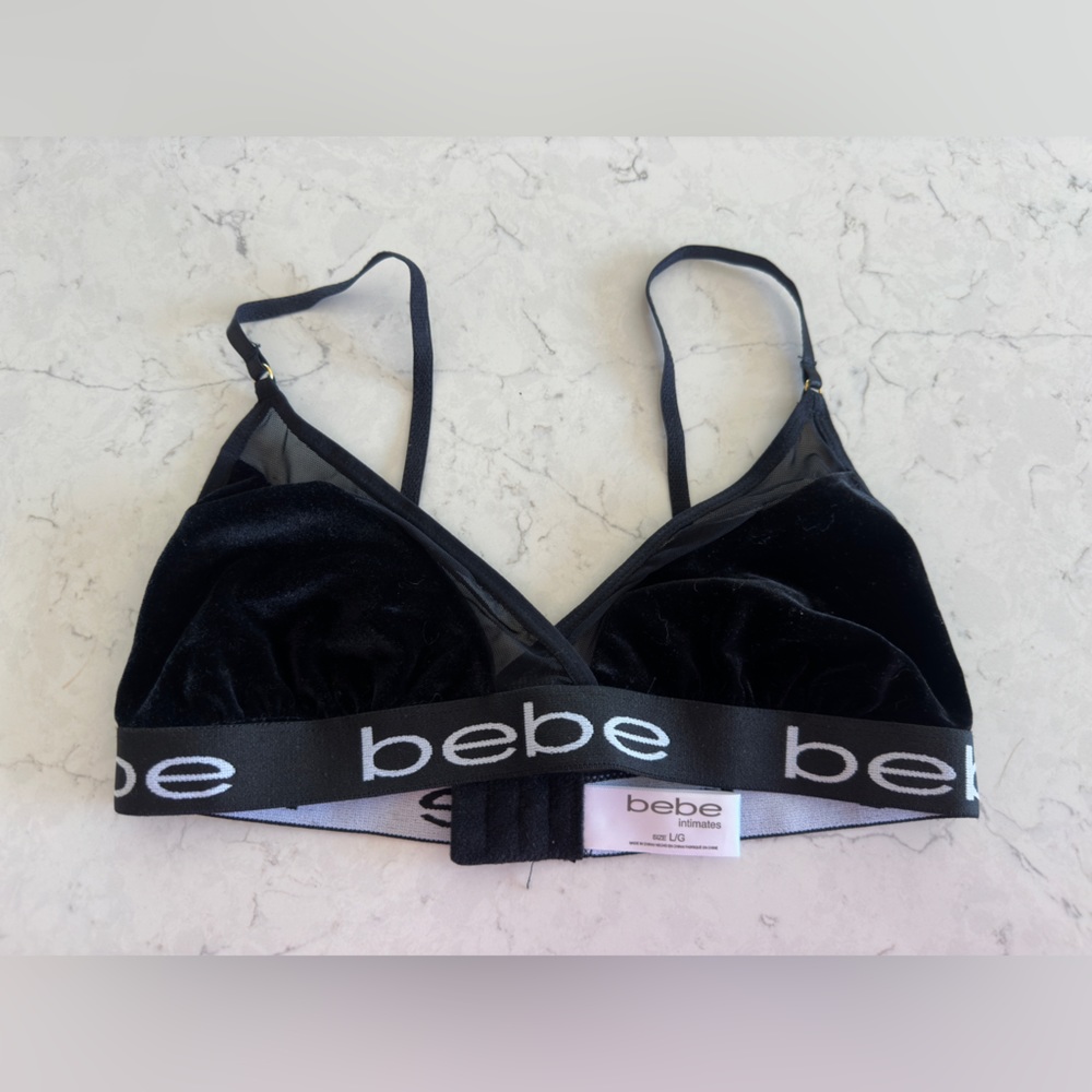 Black Velvet Bebe Bralette